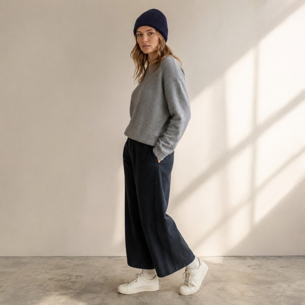 Ridley rib beanie — Accessories by 786 CLOTHING. worn by a model.