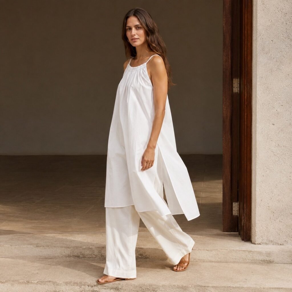 Hale tank dress — Dresses by 786 CLOTHING. worn by a model.