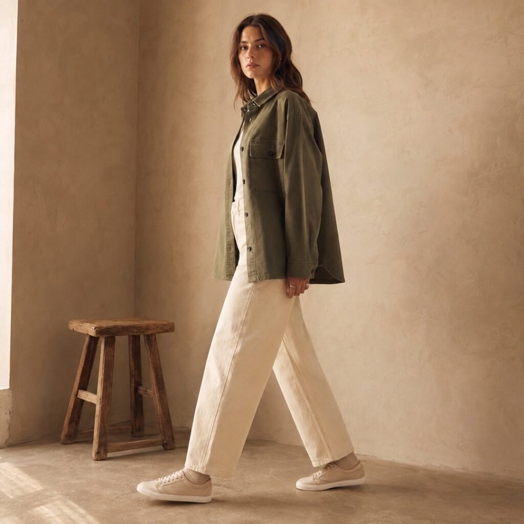 Kenton utility overshirt — Overshirts by 786 CLOTHING. worn by a model.