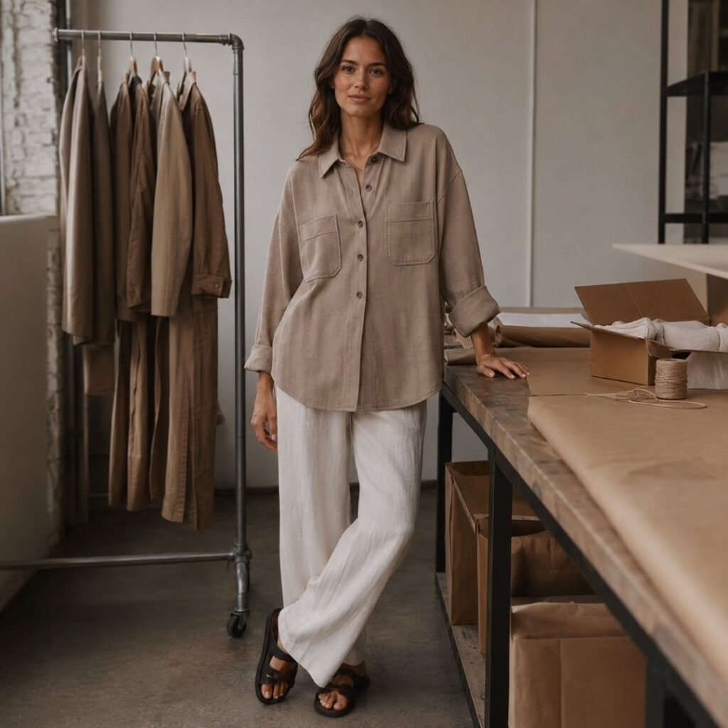 Marlow utility overshirt — Overshirts by 786 CLOTHING. worn by a model.