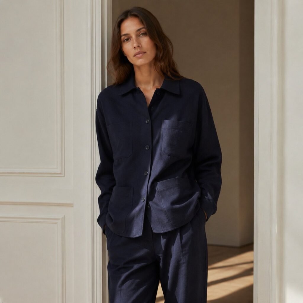 Wren utility overshirt — Overshirts by 786 CLOTHING. worn by a model.