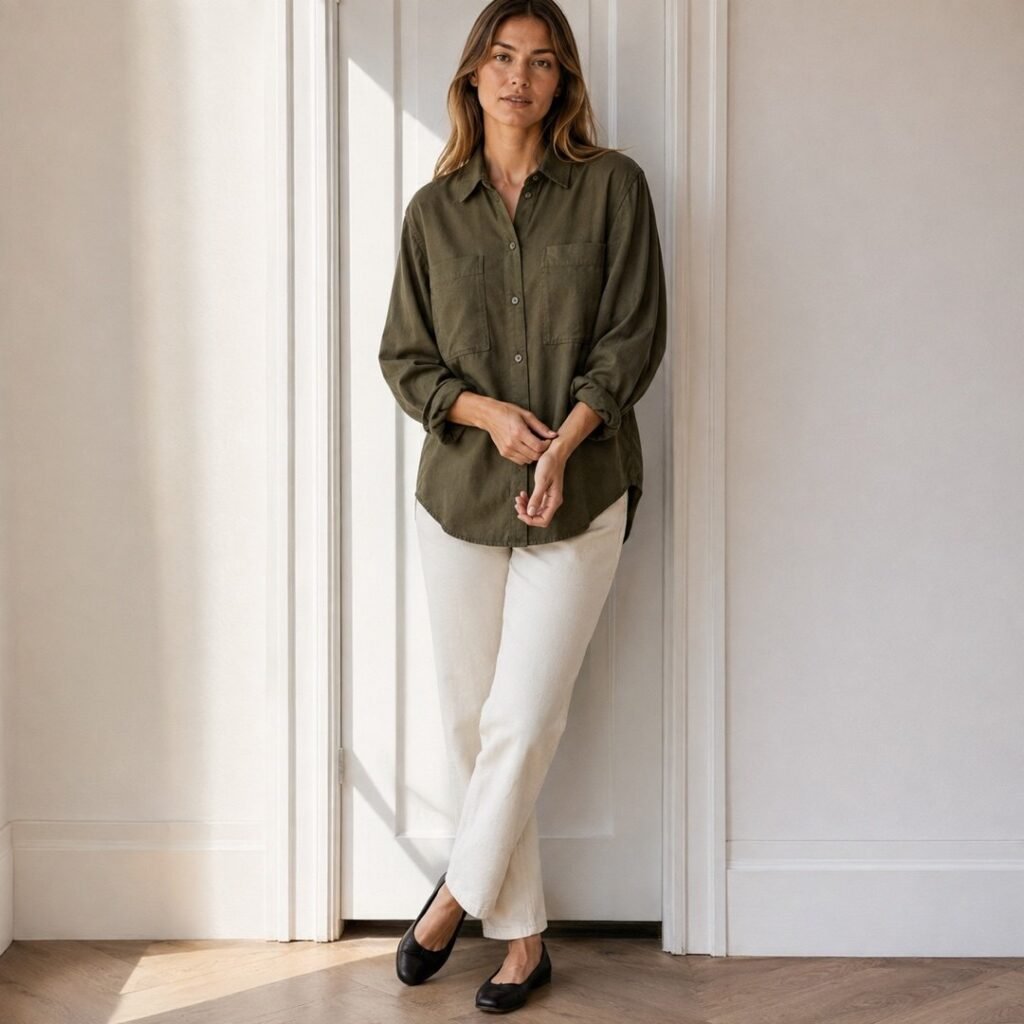Ridley soft utility shirt — Shirts by 786 CLOTHING. worn by a model.