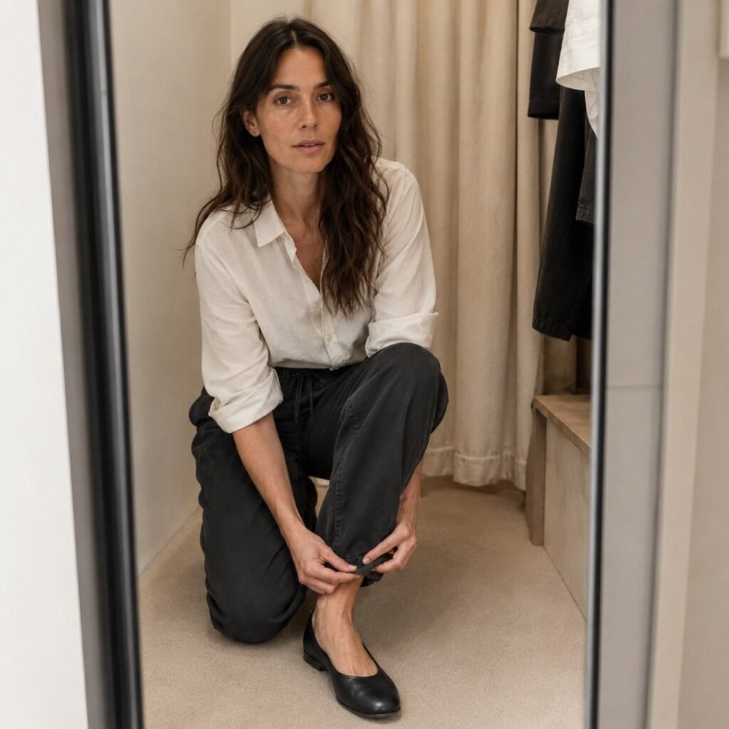 Marlow drawcord trouser — Trousers by 786 CLOTHING. worn by a model.