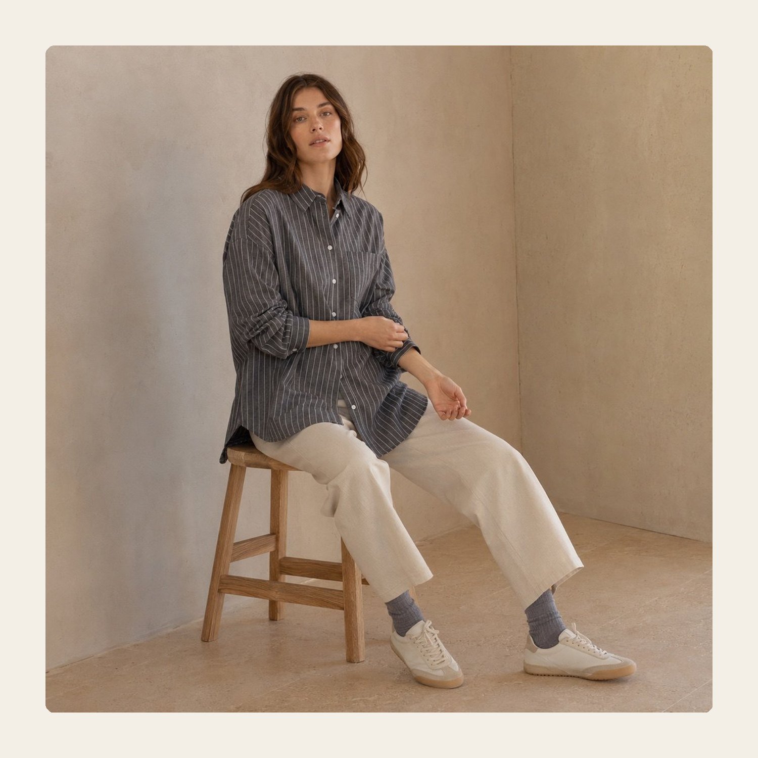 Folded shirts from the 786 CLOTHING range